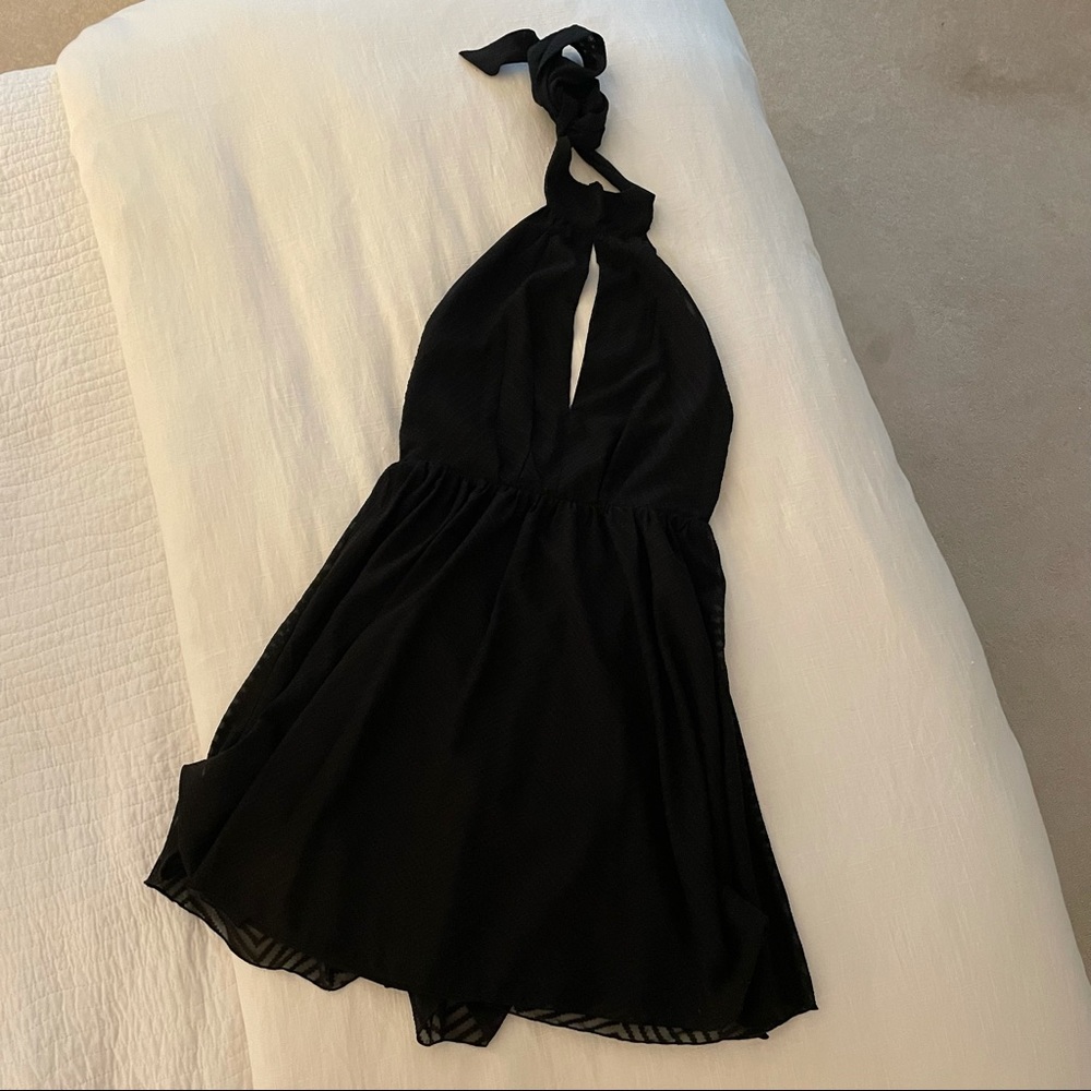 H&M Black Halter Dress
